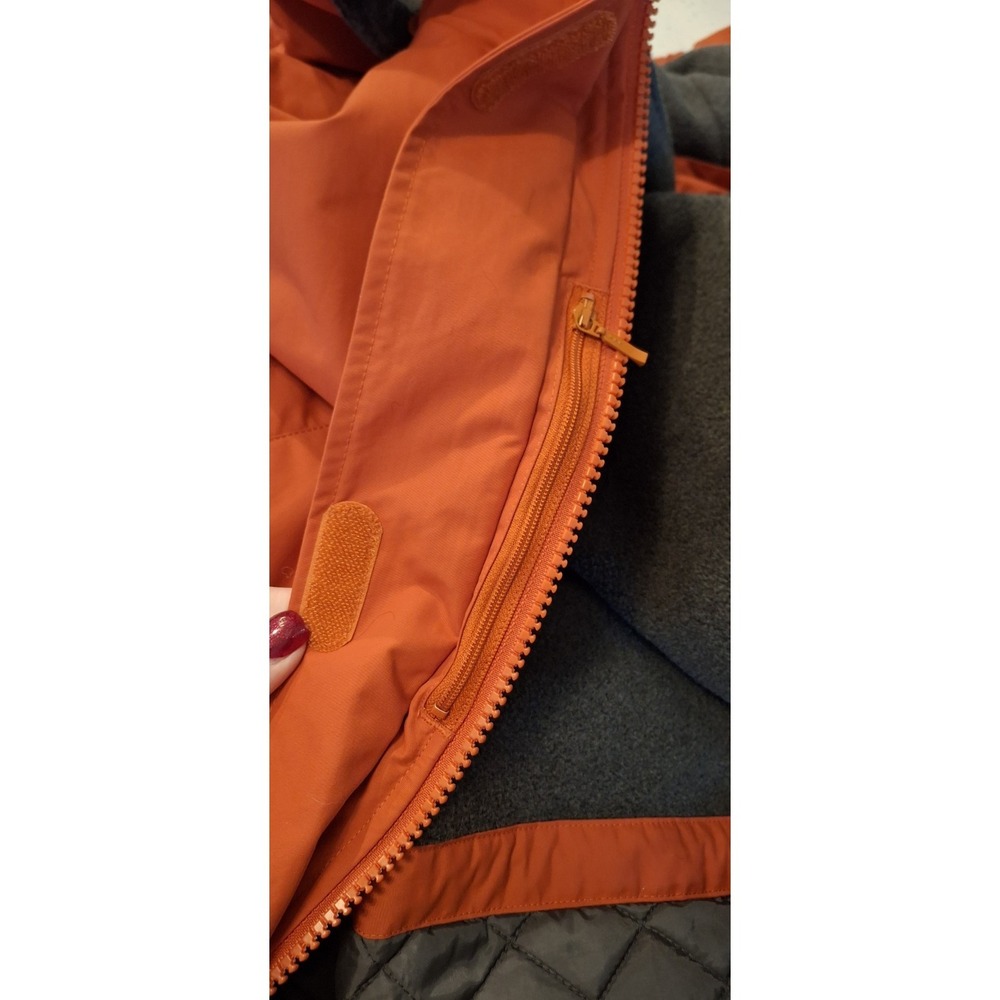 Lands' End AirCore 200 Orange Fleece Lined Women's Hooded Parka 1X (16-18) EUC - Picture 7 of 11